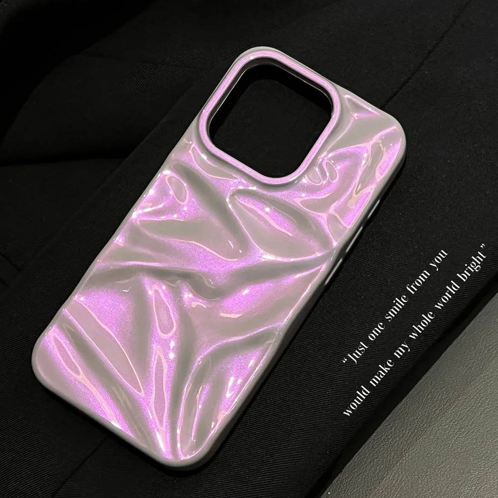 Premium Purple and Pink Phone Case For iPhone, Shockproof Back Cover, Anti-scratch and Anti-fingerprint Phone Case