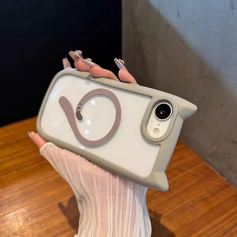 Premium Transparent Case For iPhone, Mag Safe Case for iPhone, Wireless Charging Cover, All Around Protection Phone Case