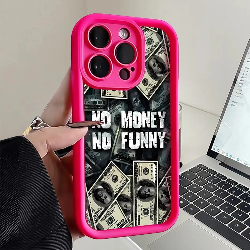 Premium Silicone Phone Case, Dollar Design Phone Cases For iPhone, Shockproof Resistant, Matte and Soft Silicone Cover