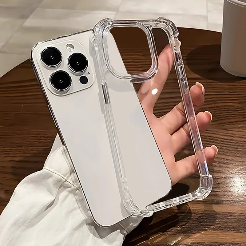 Luxury Clear iPhone Case, Shockproof Resistant Phone Cases For iPhone, Transparent Case.