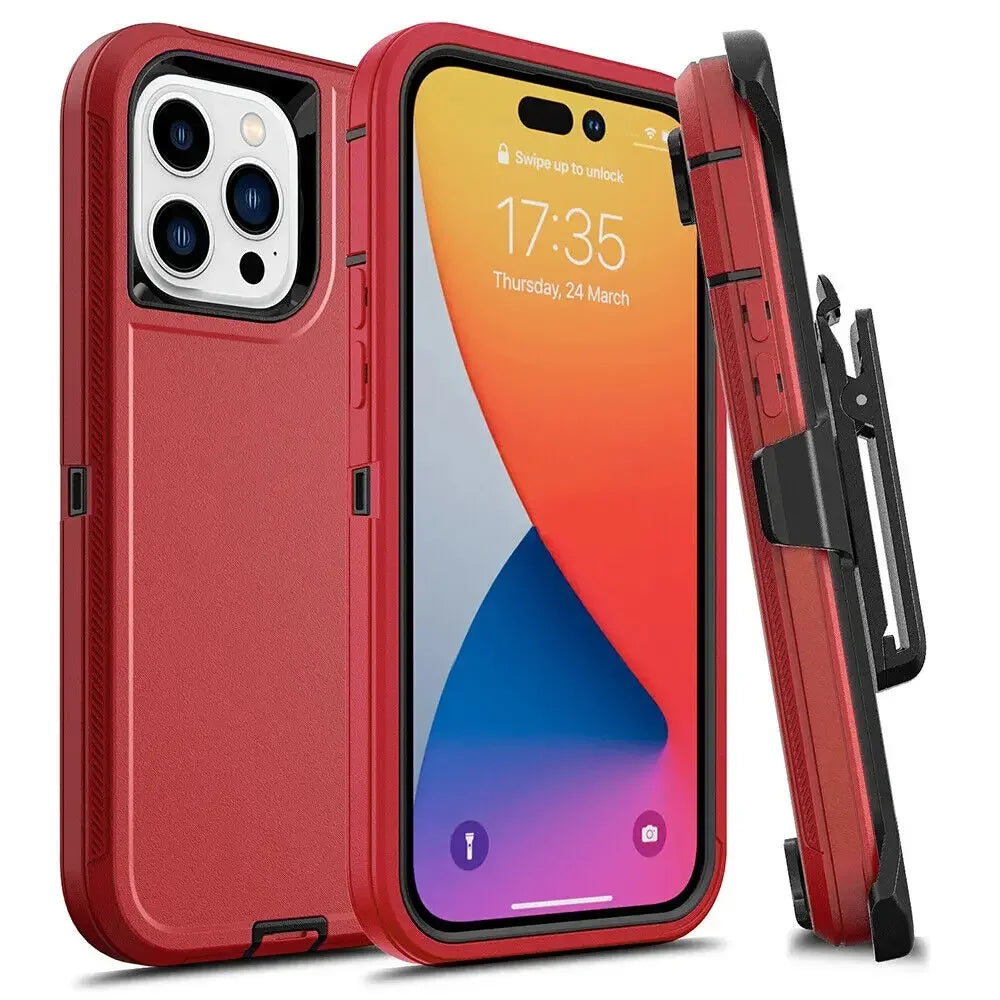 Military Heavy Duty Armor Phone Case For iPhone, Shockproof Protection Cover, All Around Protection Phone Case