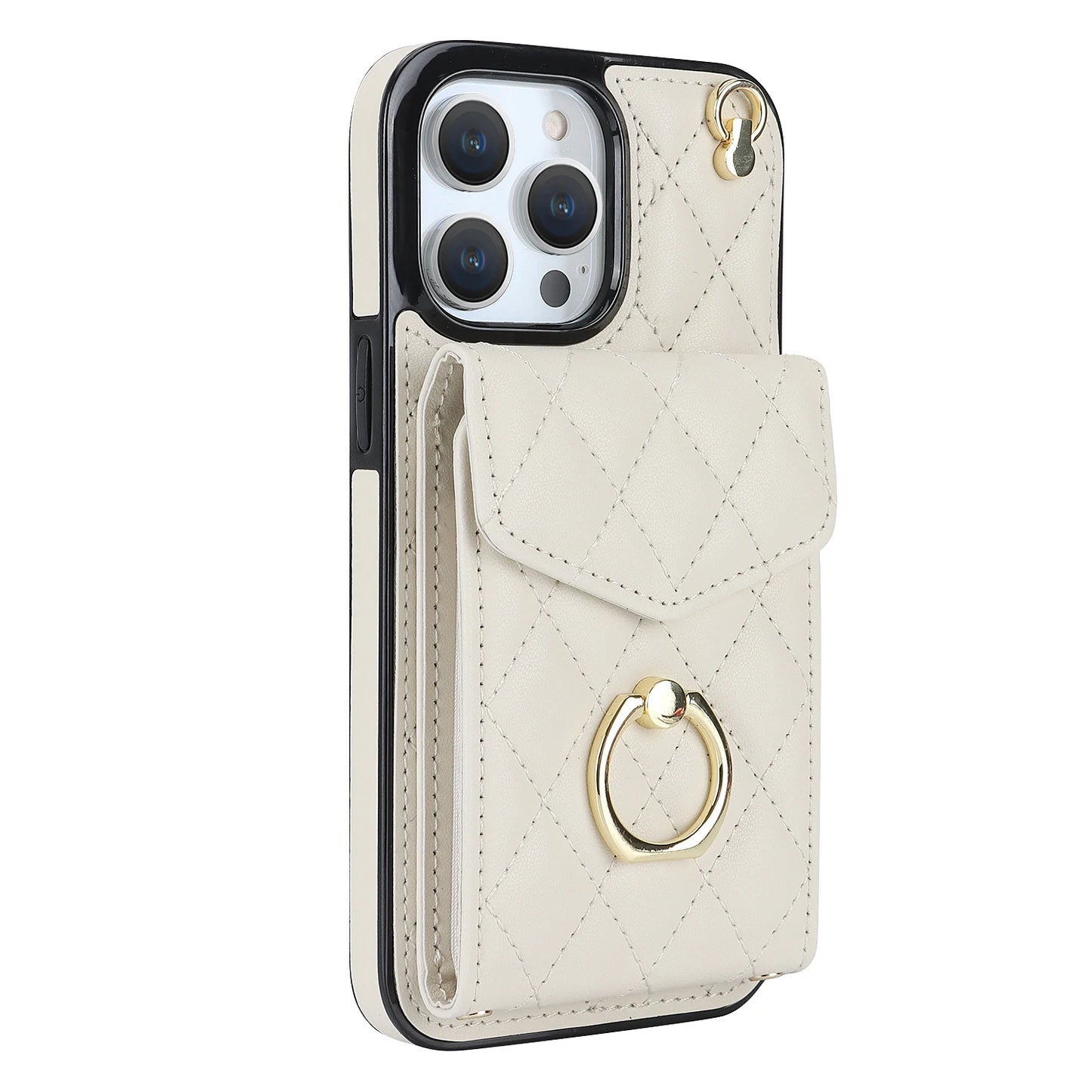 High Quality Crossbody Leather Case for iPhone with Wallet, Premium Leather, All Around Protection Phone Case.