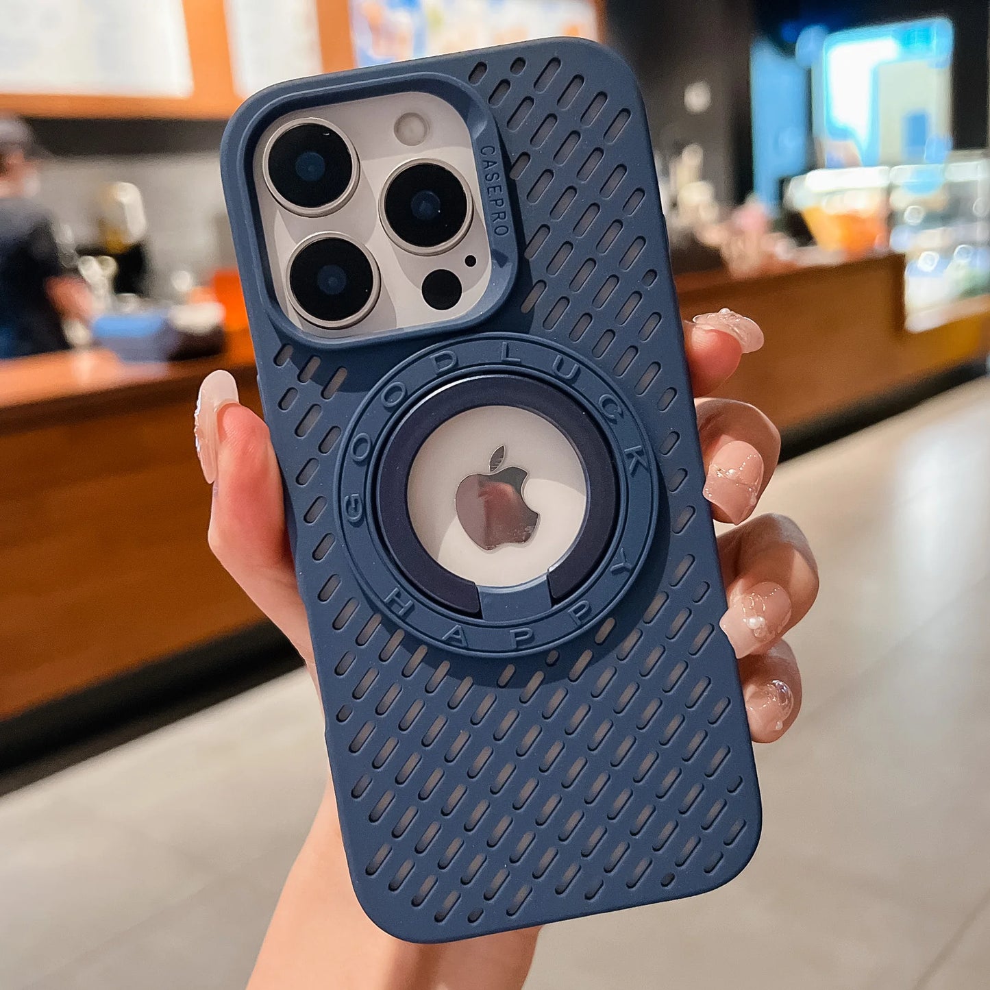 High Quality iPhone Case, Magnetic Bracket, Soft Material, All Around Protection