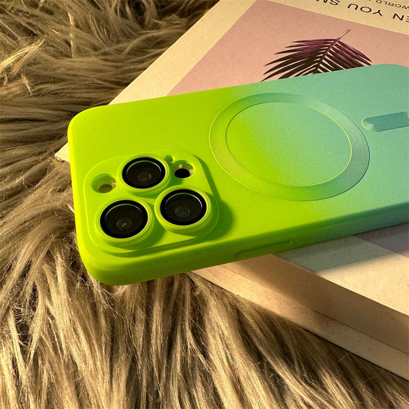 Luxury iPhone Case, MagSafe and Wireless Charging Phone Case For iPhone 11 12 13 14 Pro Max Plus, Soft and Magnetic Silicone Cover