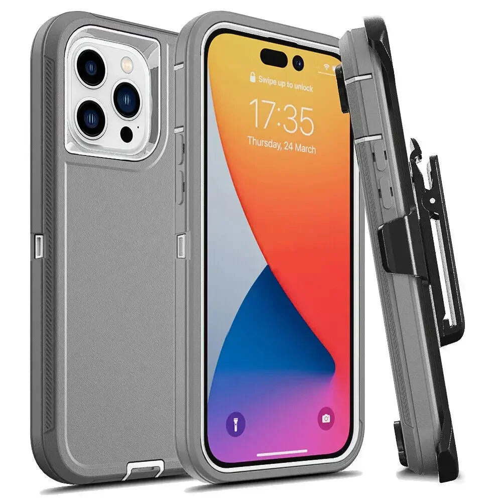 Military Heavy Duty Armor Phone Case For iPhone, Shockproof Protection Cover, All Around Protection Phone Case