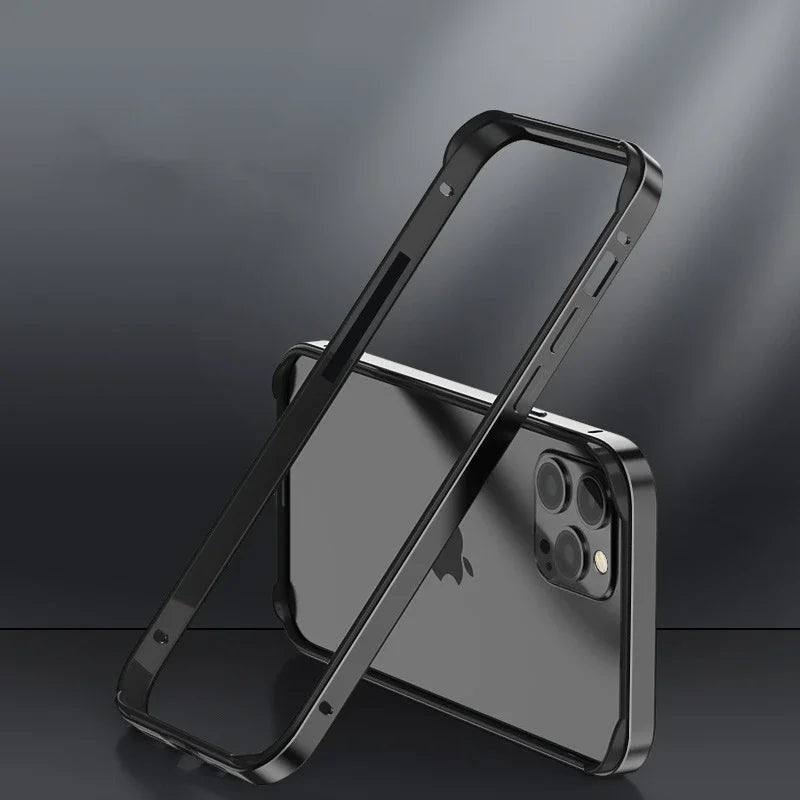 Luxury Bumper Case For iPhone, Metal Frame Phone Case, Shockproof Resistant