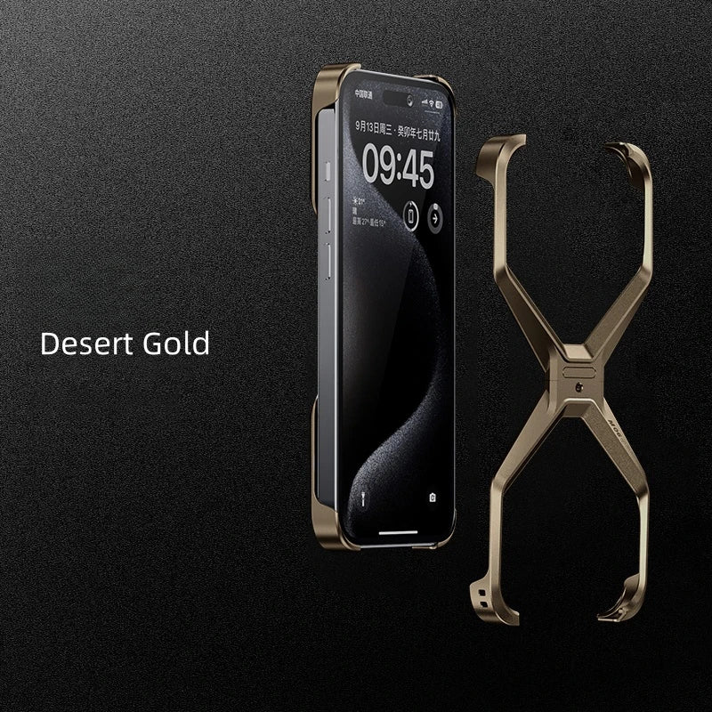 Luxury Metal Phone Bumper Cases For iPhone, Shockproof Bumper Cover Frame, Unique Design Phone Case