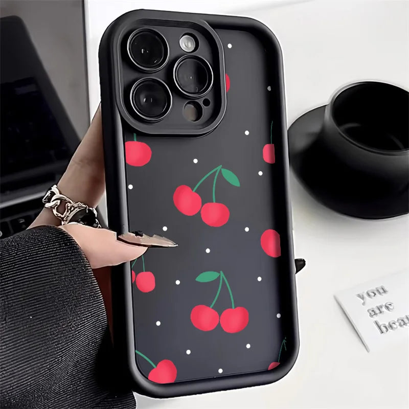 High Quality Silicone Case, Pink Bow Phone Case For iPhone, All Around Protection and Camera Lens Protection Phone Case