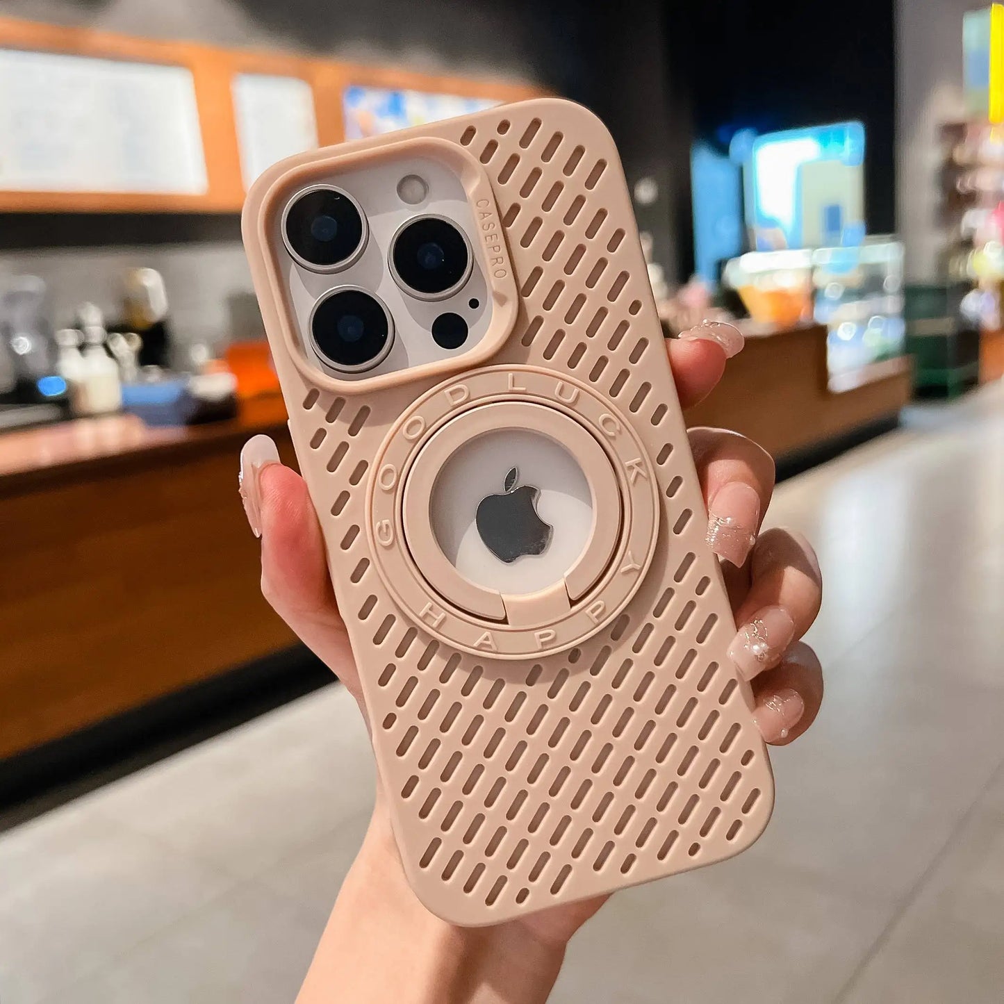 High Quality iPhone Case, Magnetic Bracket, Soft Material, All Around Protection
