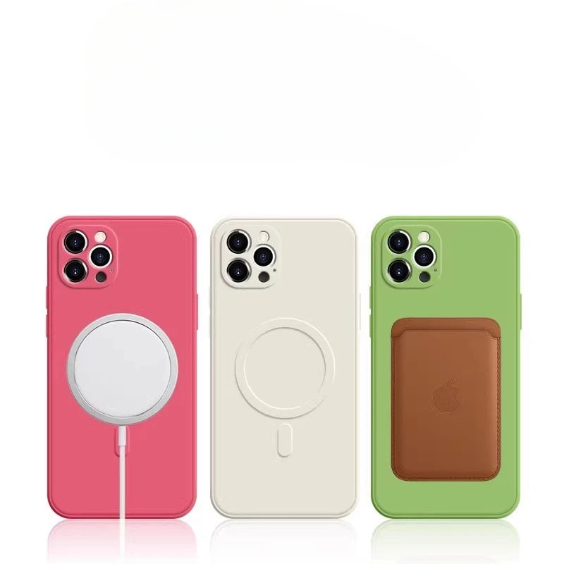 High Quality Silicone Case For iPhone, Luxury Magsafe and Magnetic Silicone Phone Case, Shockproof Resistant