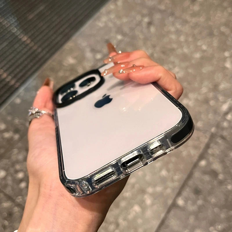 Luxury Transparent Case For iPhone, Shock-proof Resistant, Clear Design, Soft Cover