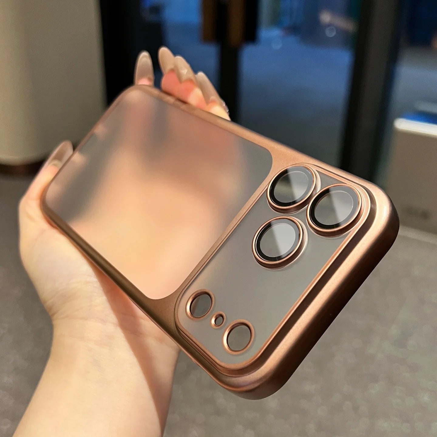 Luxury Matte Translucent Case For iPhone, All Around Protection, Camera Lens Protection iPhone Case