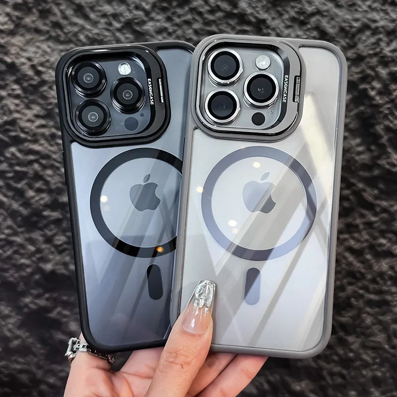 Luxury iPhone Case, Magnetic and Shockproof Phone Case For iPhone, Camera Lens Protection, Full Back Cover