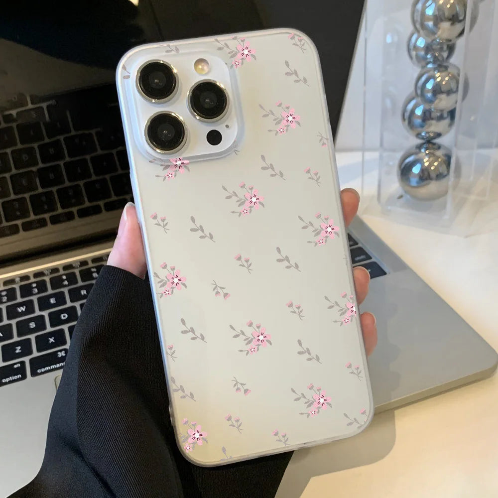 Premium Silicone Case, Little Cherry Design, Shock-proof Resistant Phone Case, All Around Protection