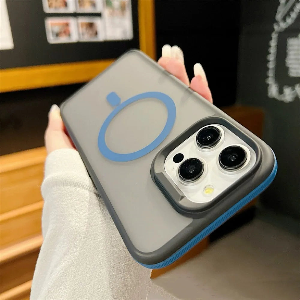 High Quality Silicone iPhone Case, Magnetic Matte Translucent Case and Wireless Charging, Anti-Scratch, Water-Resistent