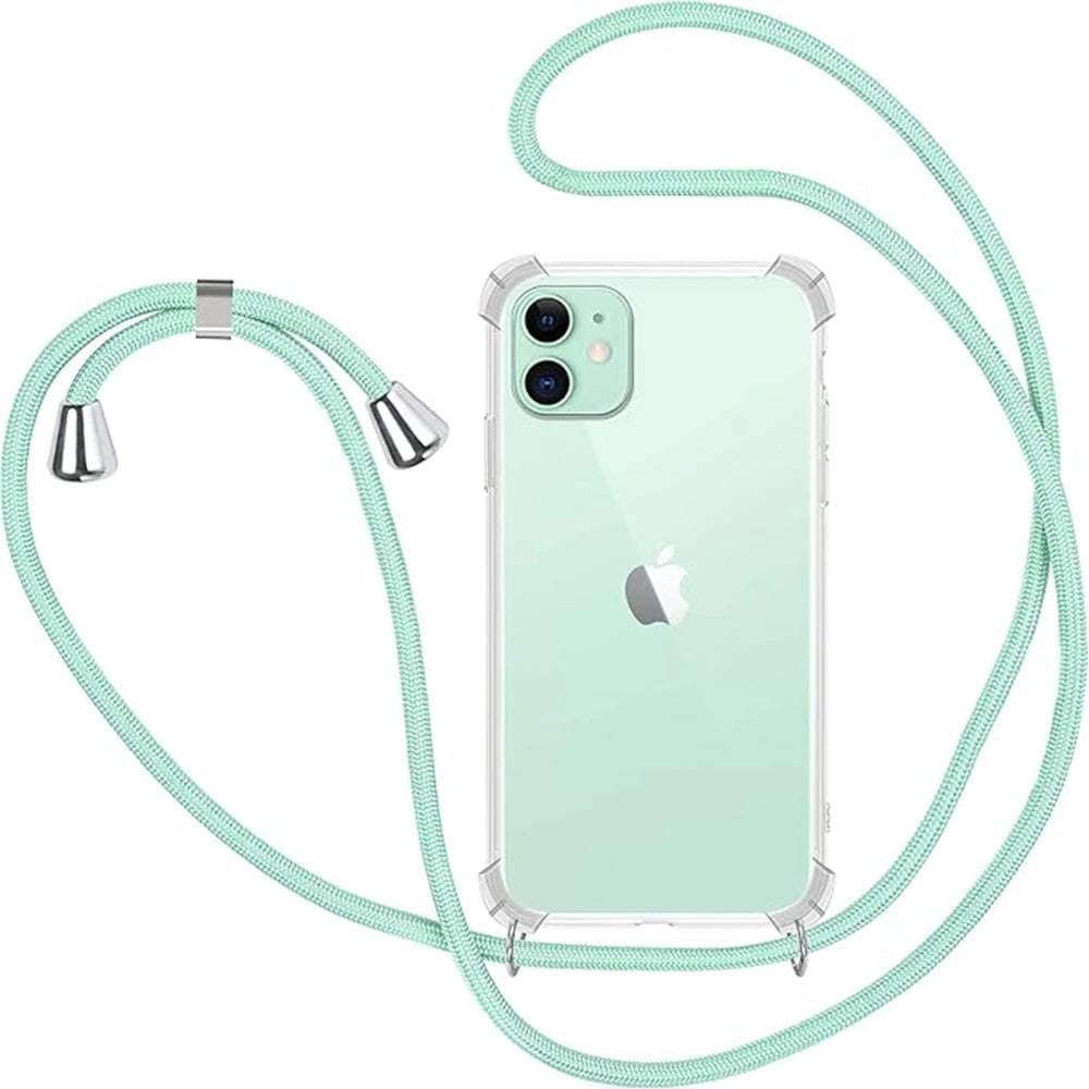 High Quality Crossbody Case For iPhone, Transparent Case, Shockproof Cover and Anti-scratch iPhone Case