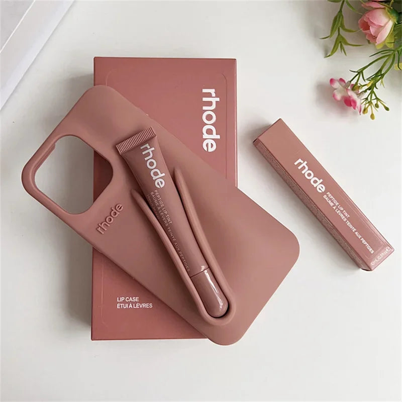 High Quality Silicone Case With Lipstick Portable Holder, Unique Design and Shock-proof Resistant Material