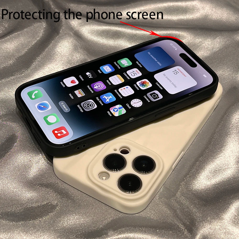 Soft Silicone Case For iPhone