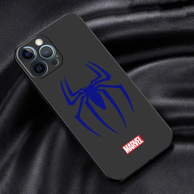 High Quality Silicone iPhone Case, Anti-scratch and Shock-proof Resistant Phone Case, Spider Design iPhone Case