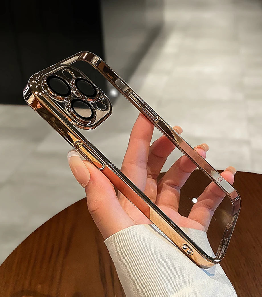 High Quality Transparent Silicone Case For iPhone, Shockproof and Dustproof, Camera Protection Case