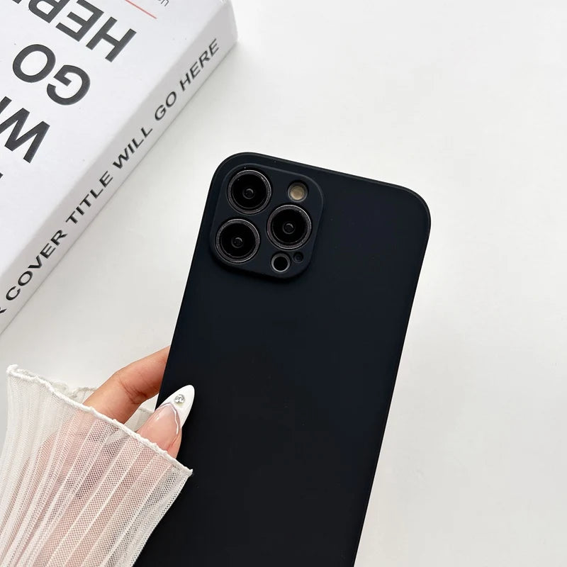 Premium Crossbody Silicone Case For iPhone, All Around Protection iPhone Case with Camera Lens Protection