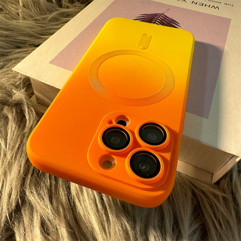 Luxury iPhone Case, MagSafe and Wireless Charging Phone Case For iPhone 11 12 13 14 Pro Max Plus, Soft and Magnetic Silicone Cover