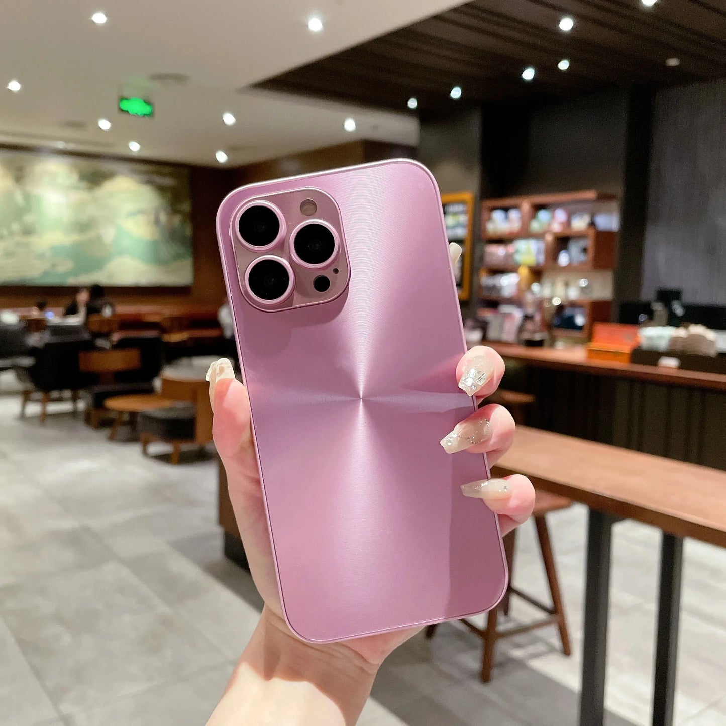 Luxury Aurora Color Phone Case Suitable For iPhone, Shockproof Cover, Full Camera Lens Protection