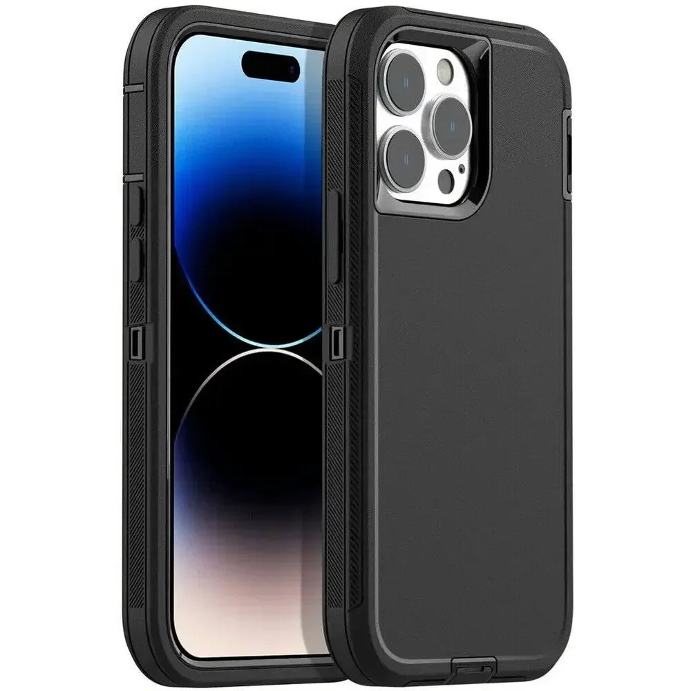 Military Heavy Duty Armor Phone Case For iPhone, Shockproof Protection Cover, All Around Protection Phone Case