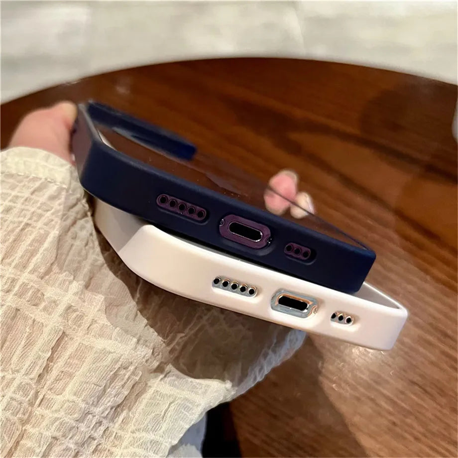 Luxury Magnetic and Wireless Charging Phone Case, Magsafe Case for iPhone, Shockproof and Soft Transparent Bumper Cover