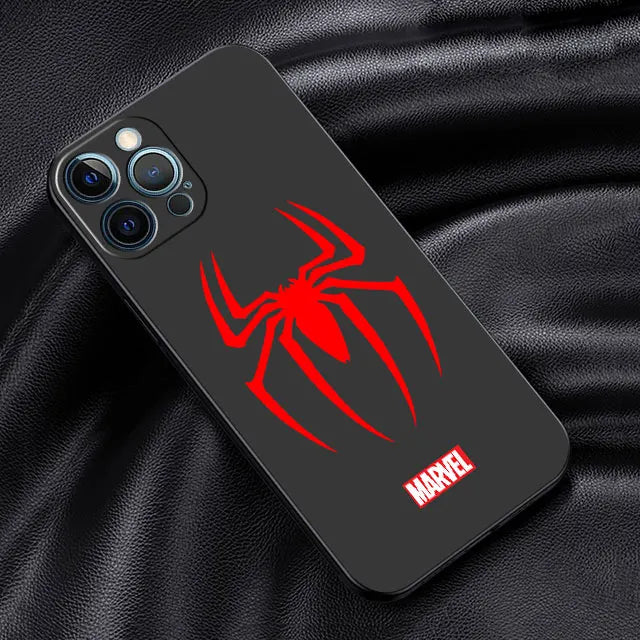 High Quality Silicone iPhone Case, Anti-scratch and Shock-proof Resistant Phone Case, Spider Design iPhone Case