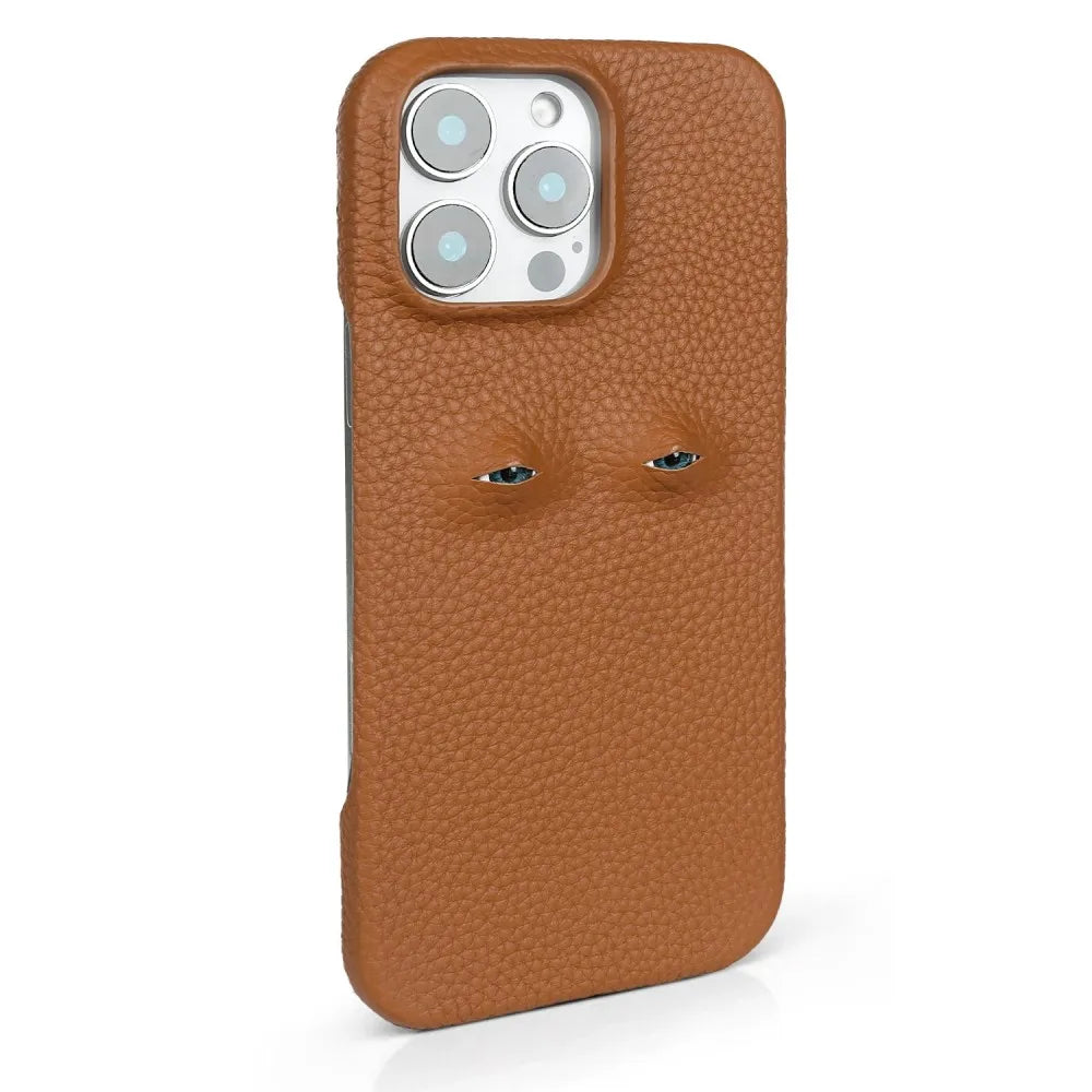 High Quality Leather for iPhone, Unique Eye Design, Full Back Cover Phone Case, Shock-proof Resistant and Anti-fingerprint Leather