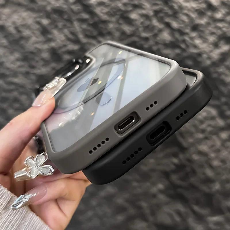 Luxury iPhone Case, Magnetic and Shockproof Phone Case For iPhone, Camera Lens Protection, Full Back Cover