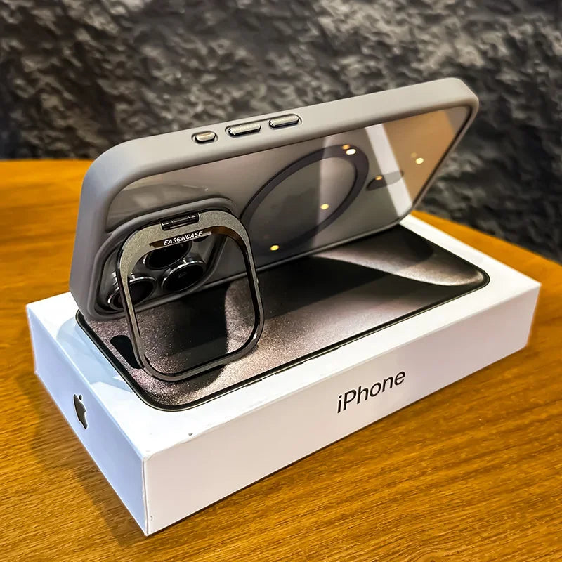 Luxury iPhone Case, Magnetic and Shockproof Phone Case For iPhone, Camera Lens Protection, Full Back Cover