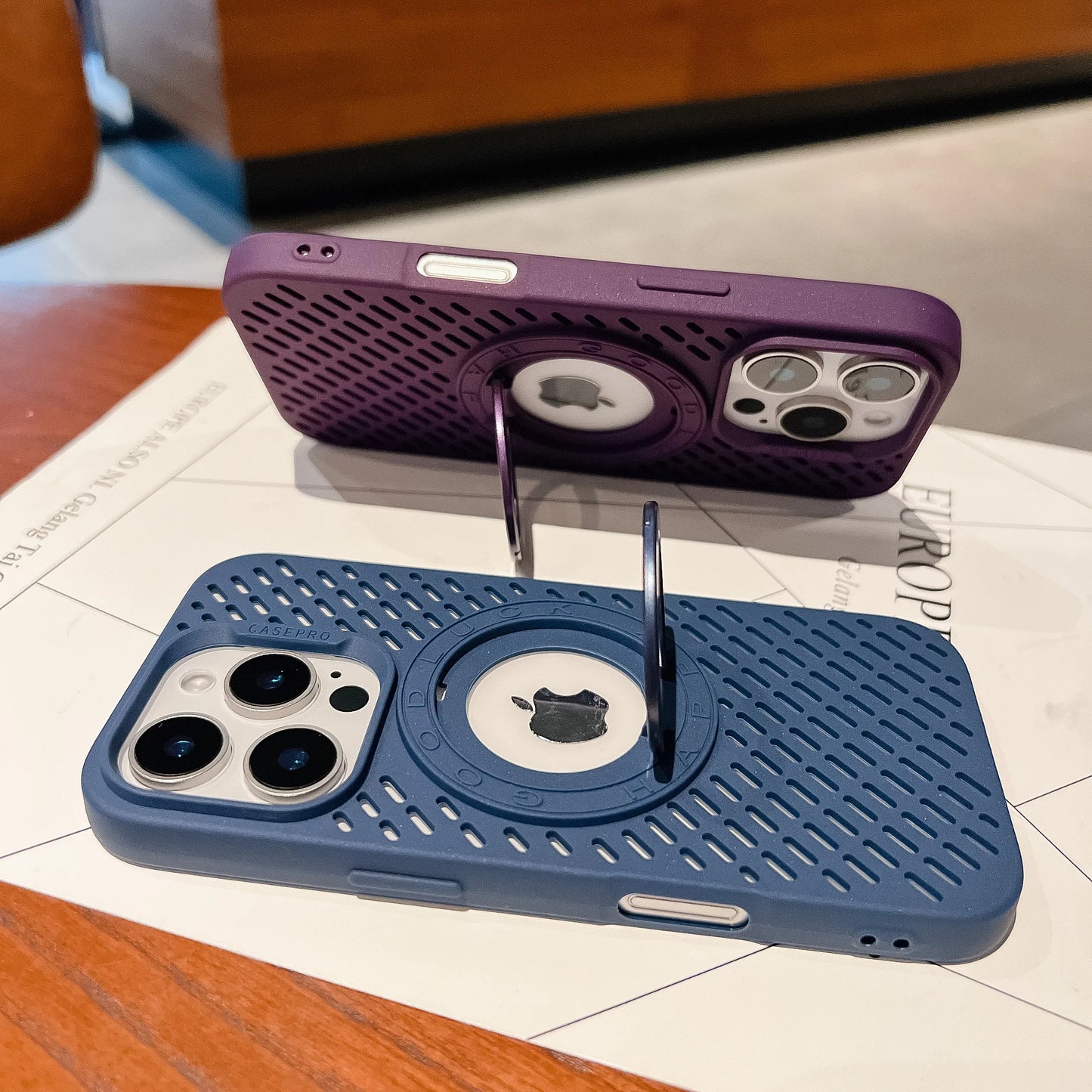 High Quality iPhone Case, Magnetic Bracket, Soft Material, All Around Protection