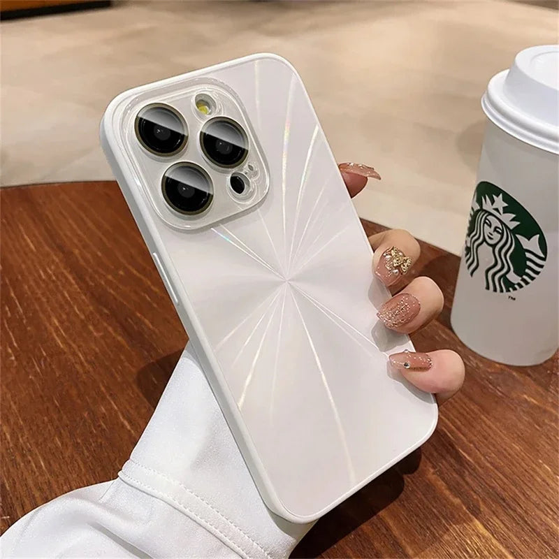 Luxury Laser Pattern Phone Case For iPhone, Shockproof Resistant, Bumper Case Cover