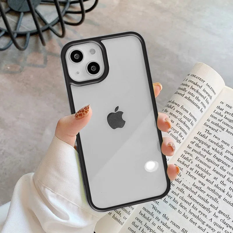 Premium Candy Phone Case, Shockproof Silicone Bumper Phone Case For iPhone, Transparent Material