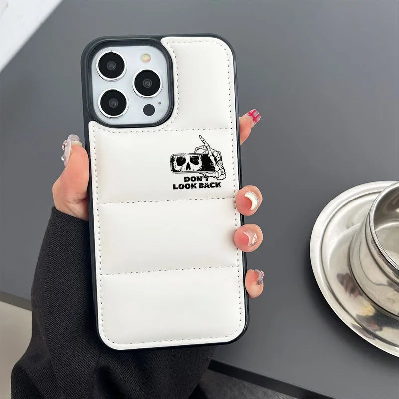 High Quality Puffer Phone Case for iPhone, Shockproof iPhone Case, All Around Protection, Anti-finger Print Phone Case