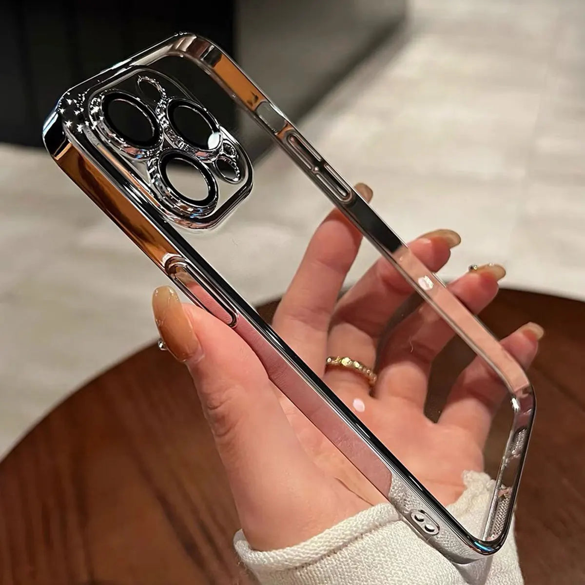 High Quality Transparent Silicone Case For iPhone, Shockproof and Dustproof, Camera Protection Case