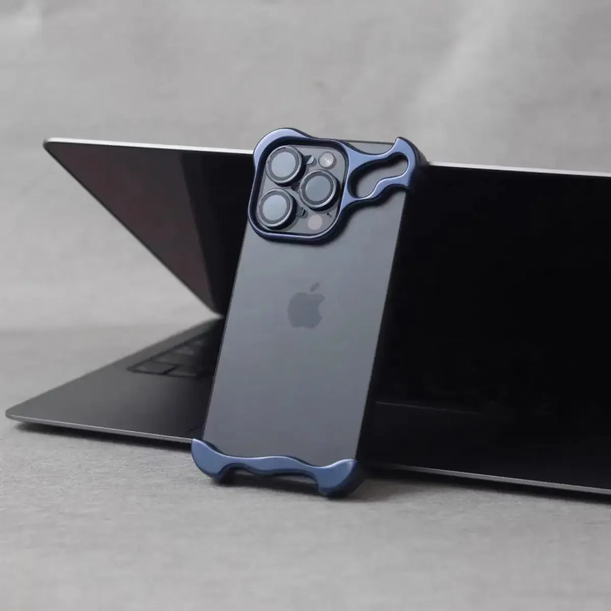 Luxury Aluminum Bumper Phone Case for iPhone with Camera Lens Film Protection, Metal Cover Case.