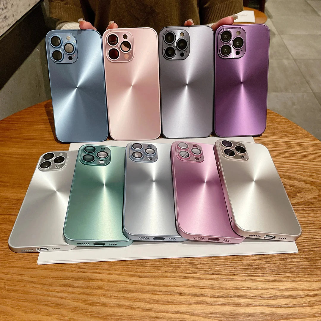 Luxury Aurora Color Phone Case Suitable For iPhone, Shockproof Cover, Full Camera Lens Protection