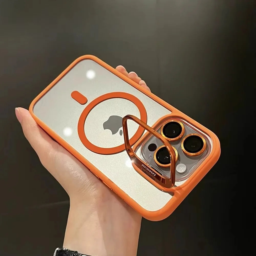Luxury Magnetic and Shockproof Phone Case For iPhone, Camera Lens Protection, Full Back Cover Protection