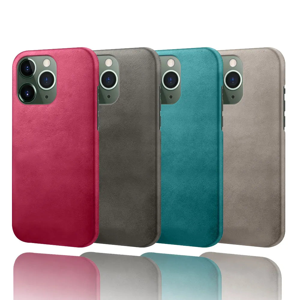 Luxury Slim Leather for iPhone, Soft Material, Shockproof Resistant Phone Case, All Around Protection Case