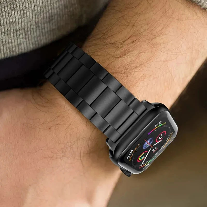 High Quality Strap For Apple Watch, Band 44mm 40mm 45mm 41mm Ultra 2 49mm 42mm 44 45 mm, Steel Material, Series 7 8 9 -4 5 6