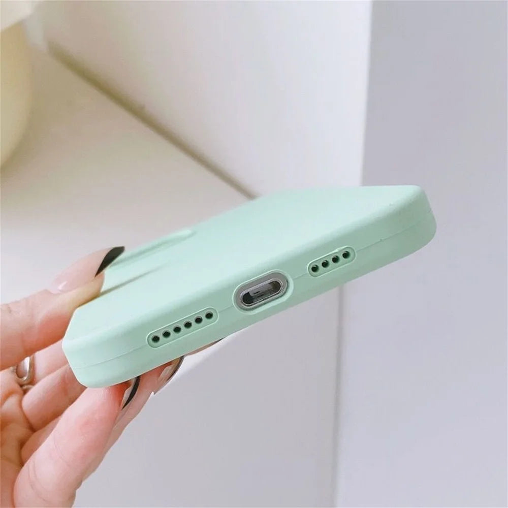 Luxury Silicone Case for iPhone, Full Logo Cover, Unique Colors, All Around Protection Phone Case
