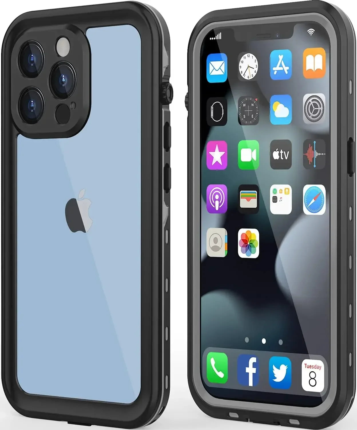 Premium Waterproof Protection Case For iPhone, Dustproof Resistant, for Diving or Swim Phone Case with Screen Protector