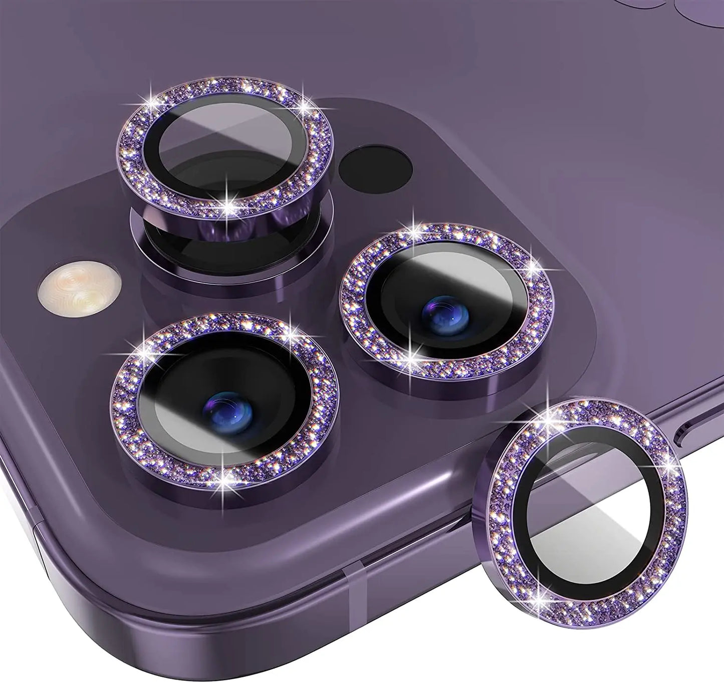 Luxury Glitter Diamond Camera Lens Protector Cover for iPhone, Anti-Scratch camera Protection