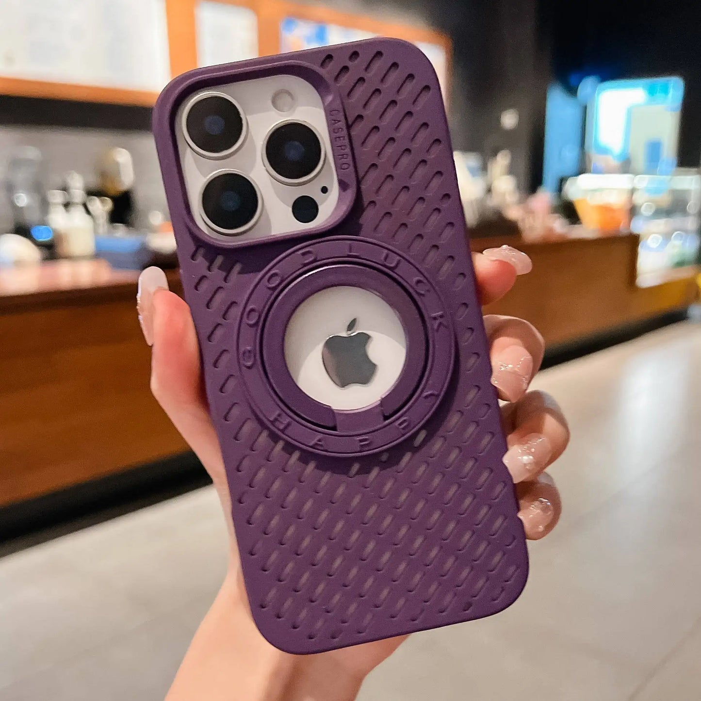 High Quality iPhone Case, Magnetic Bracket, Soft Material, All Around Protection
