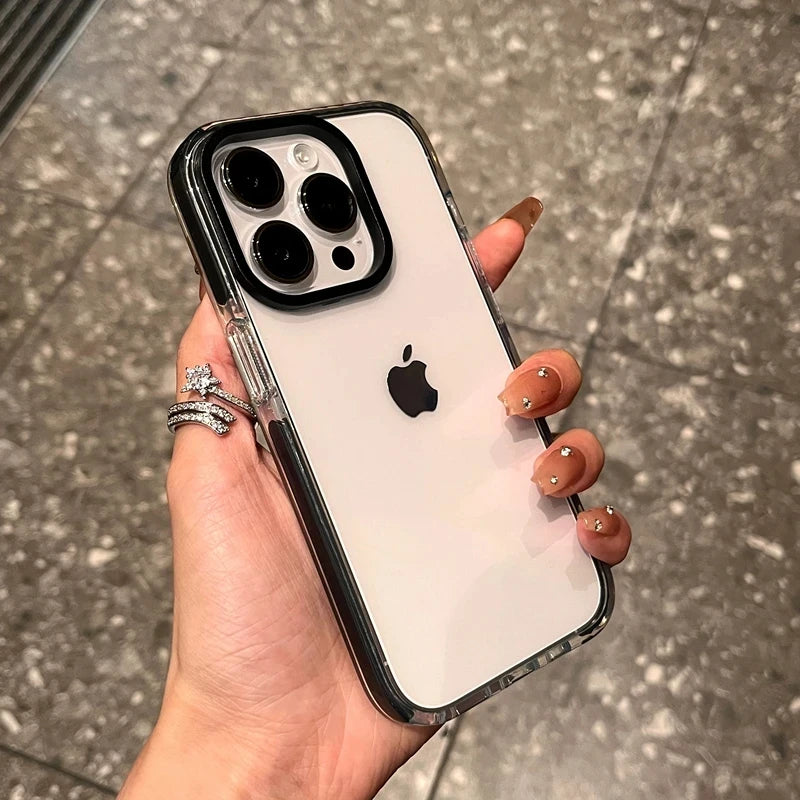 Luxury Transparent Case For iPhone, Shock-proof Resistant, Clear Design, Soft Cover