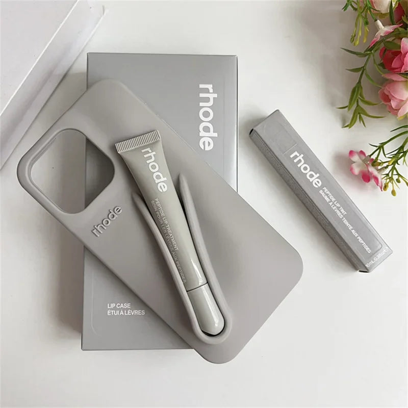 High Quality Silicone Case With Lipstick Portable Holder, Unique Design and Shock-proof Resistant Material