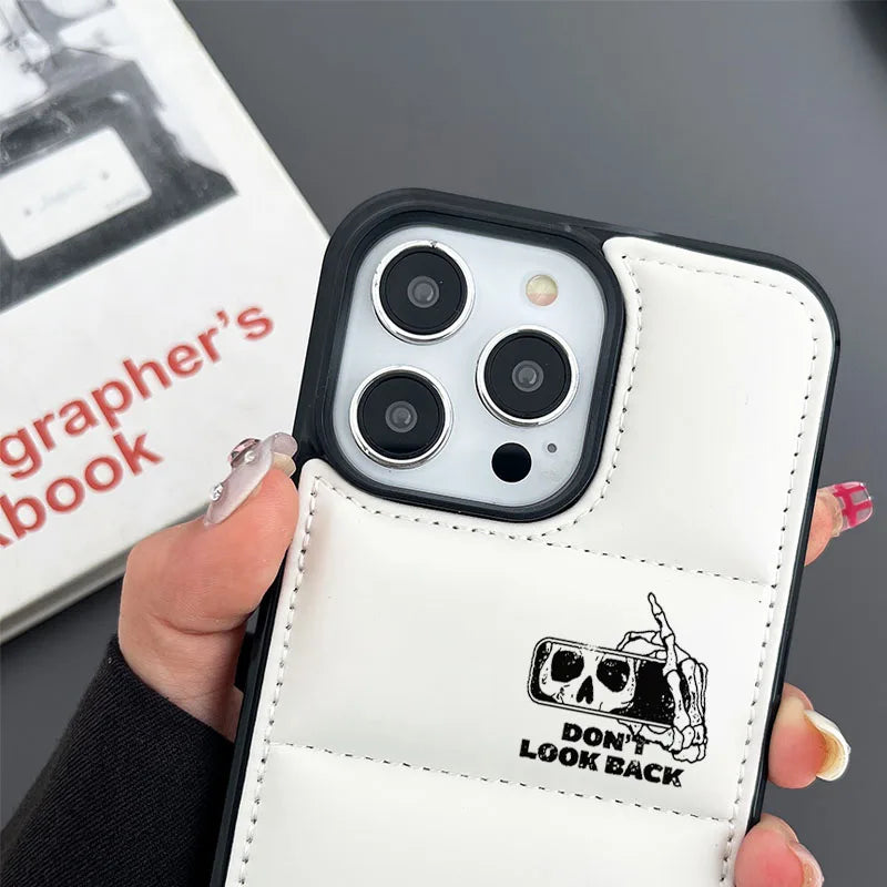 High Quality Puffer Phone Case for iPhone, Shockproof iPhone Case, All Around Protection, Anti-finger Print Phone Case